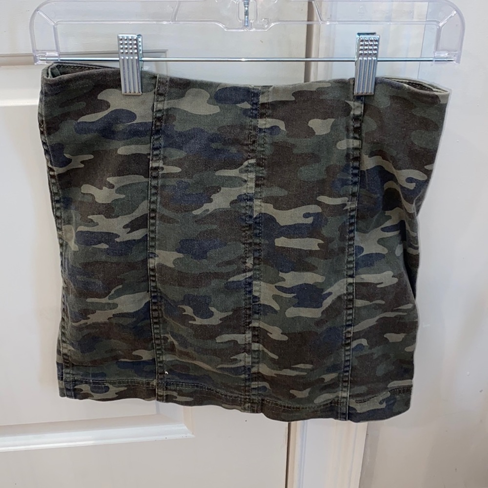 Camo print free people skirt